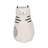 Black and White Ceramic Cat Figurine-1913546339
