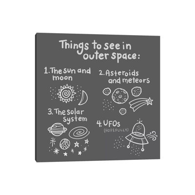Outerspace III 1 Piece Wrapped Canvas Wall Art