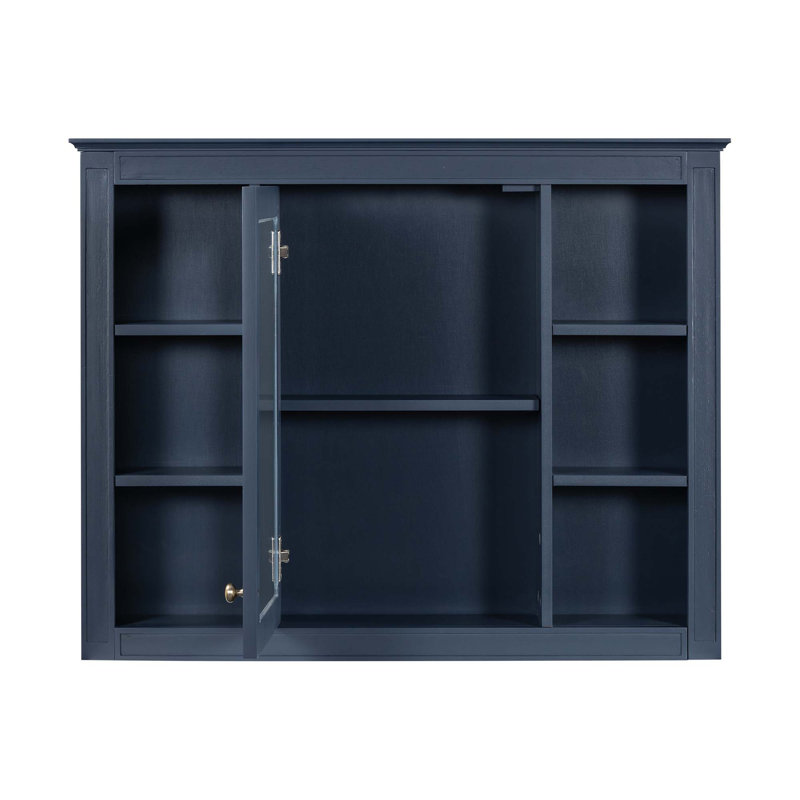 36'' Bathroom Vanity with  Medicine Cabinet, Royal Mirror Cabinet, Blue