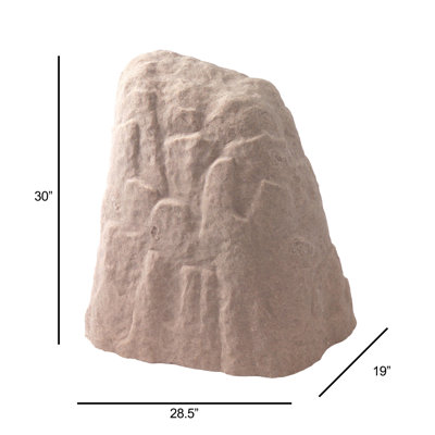 Spataro Weather Resistant Plastic Abstract Garden Stone