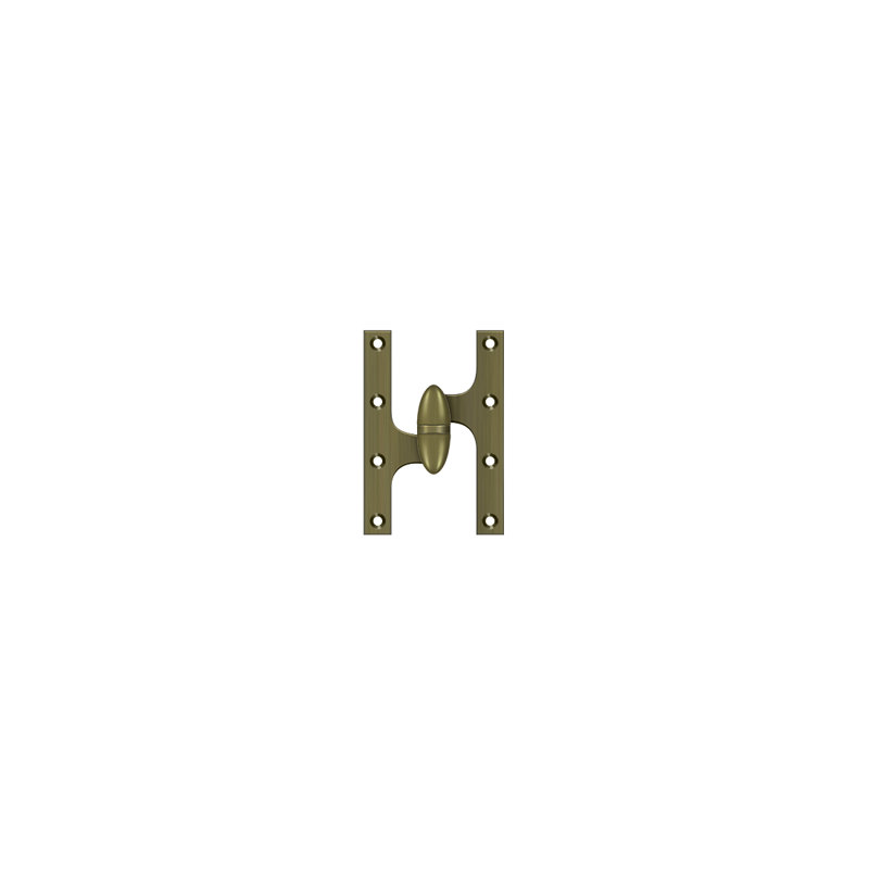 Hinge, Antique Brass, Left Hand