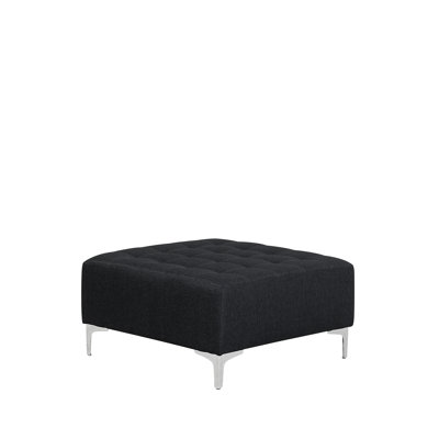 Finnegan 80cm Wide Tufted Square Solid Colour Footstool Ottoman