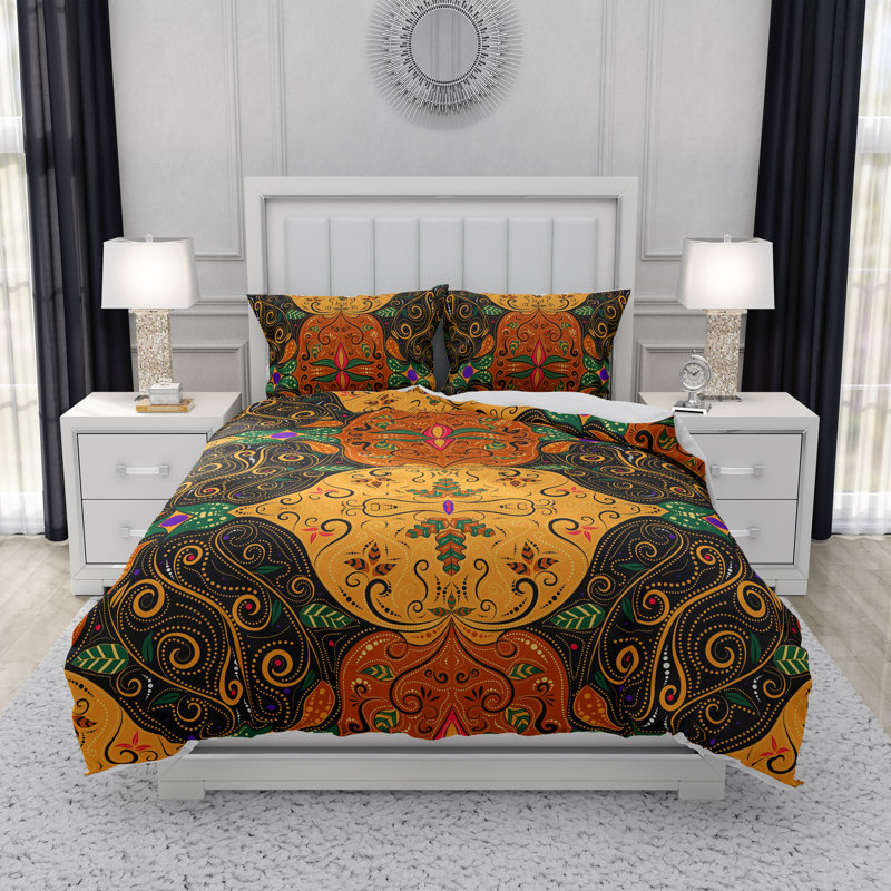 Abstract Duvet Cover, King Duvet Cover + 2 King Shams