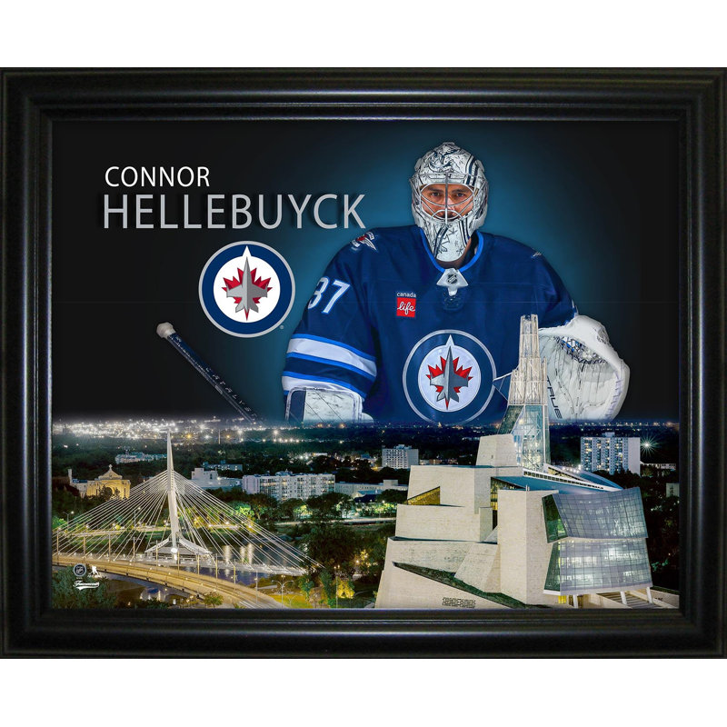 «Connor Hellebucyk», impression encadrée 16 x 20 Winnipeg Jets