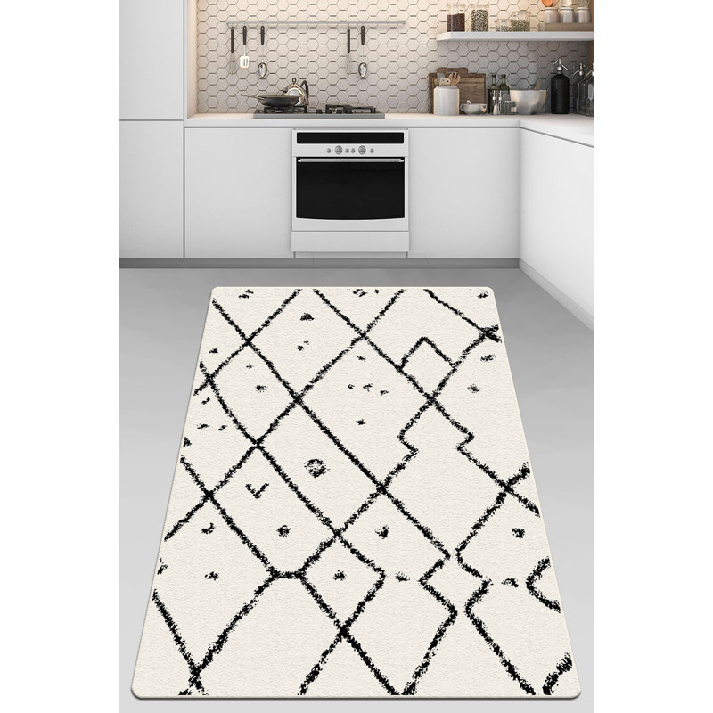 Antibacterial Hall Carpet, 100% Polyester, 31.5 x 59.1 inches | 10 mm Pile Height, 700 g/m² | Non-Slip Underside, Machine Washable, Easy Care | Perfect for Entryways & Living Spaces, Stylish & Functional Design