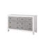Commode rustique gris et blanc vieilli