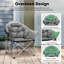 Chaise de camping pliante avec coussin