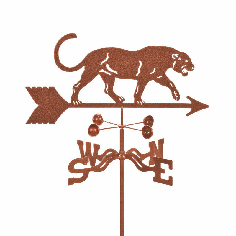 Panther 28'' H Animals Weathervane, Garden Mount
