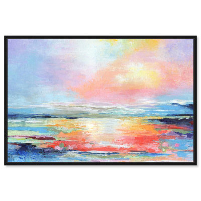 «Glowing Sunset Canvas Abstracts colorés» par Art Remedy