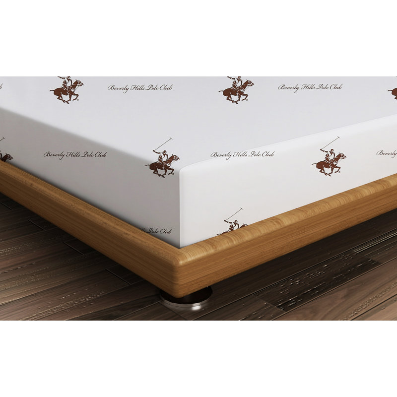 100% Cotton Flat Sheet, Twin Flat Sheet, Brown/White
