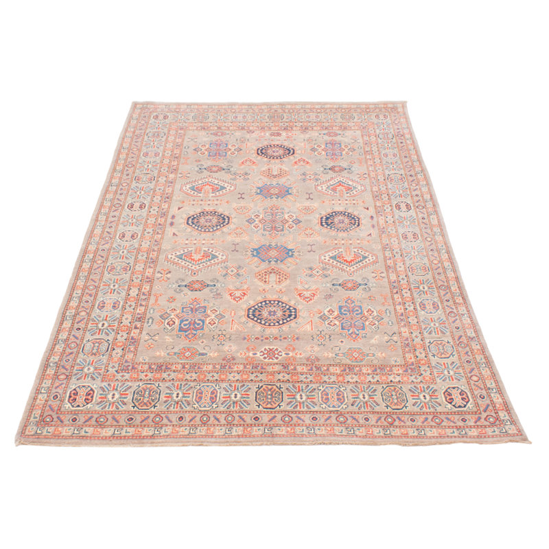 Tapis unique en laine noué à la main 6 pi 6 po x 9 pi 11 po nouvel âge Karlee