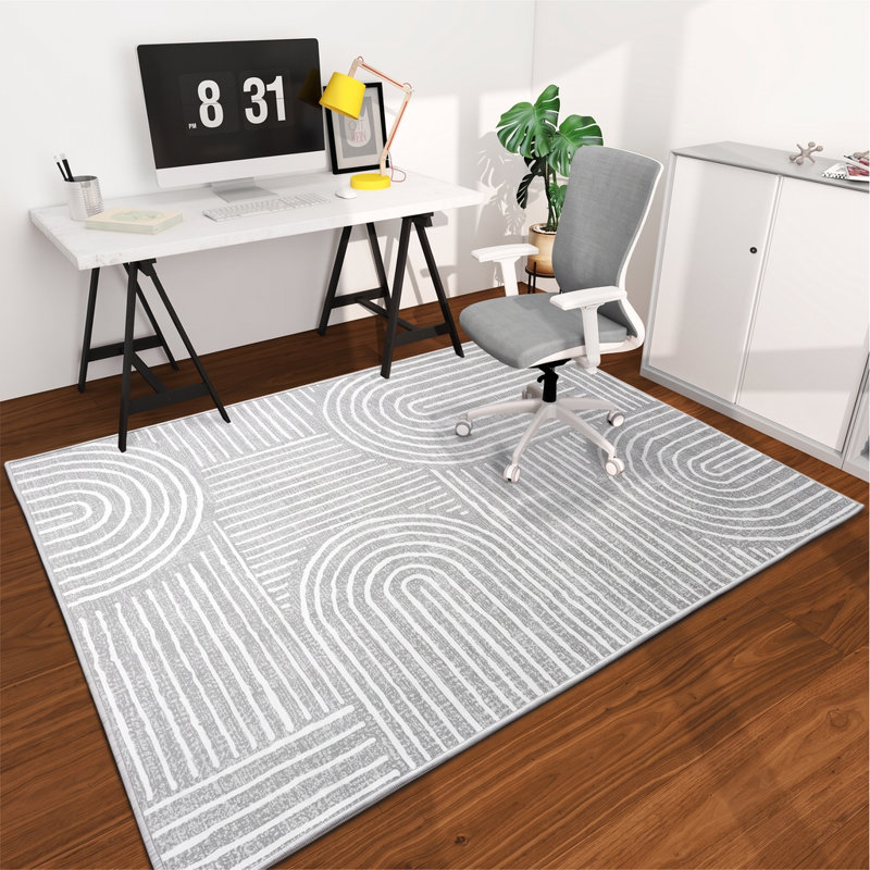 Protecteur de plancher de tapis de chaise et rehausseur de style pour les espaces de bureau à domicile ou de salle à manger