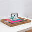 Plateau de table repose-pieds/café aloha filles