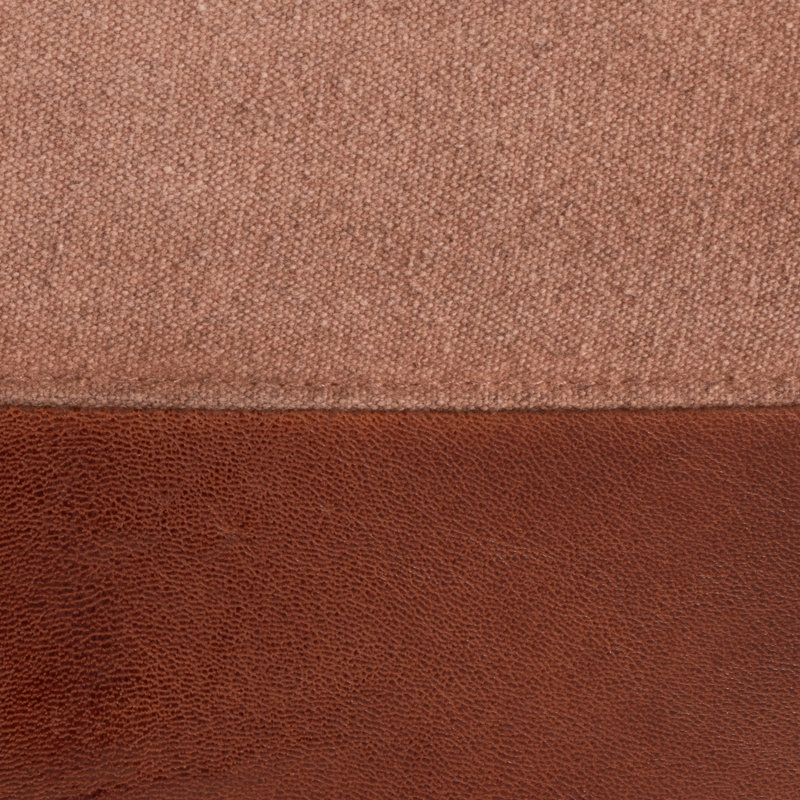Cobbler Canvas Pouf, Tan