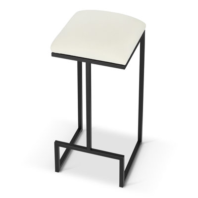 Makaeel Upholstered Counter Stool with Metal Frame