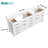 Spindell 84 Inch White Bathroom Vanity Base Only