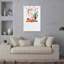 Merry Christmas Santa Contemporary Pine Winter Wall Art Print 1 Piece Wrapped Canvas Wall Art-692811561