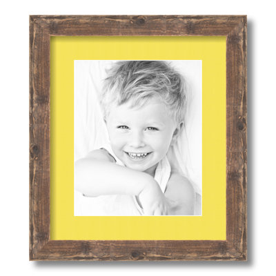 Wood Matte Picture Frame with Mat