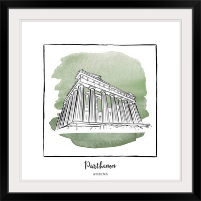« parthenon-brushstroke édifices », impression
