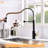 Touchless Kitchen Faucet,Hands Free Automatic Smart Kitchen Faucet Black Smart Kitchen Faucet-116628669
