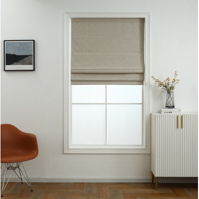 Store romain 100% coton occultant sans cordon