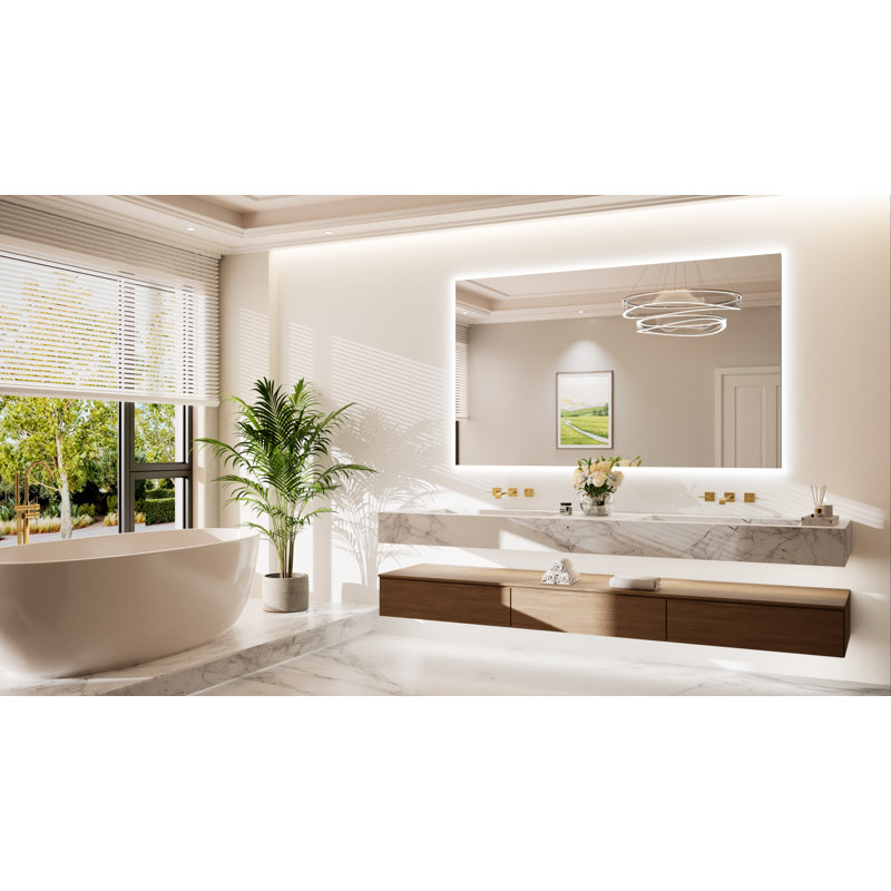 Armadale Backlit LED Anti-Fog Bathroom Mirror, 36" x 60"