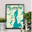 Yellowknife City Map - No Frame Print-1780862747