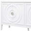 Buffet blanc multifonctionnel en bois massif pour un rangement stable dans différentes pièces. Buffet rétro avec beaucoup de rangement pour garder votre maison organisée et bien rangée.-358044906