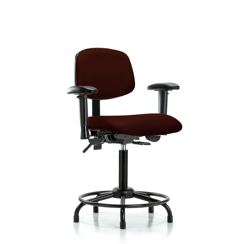 Chaise de dessin Otis, Bourgogne, Patins, Non inclus