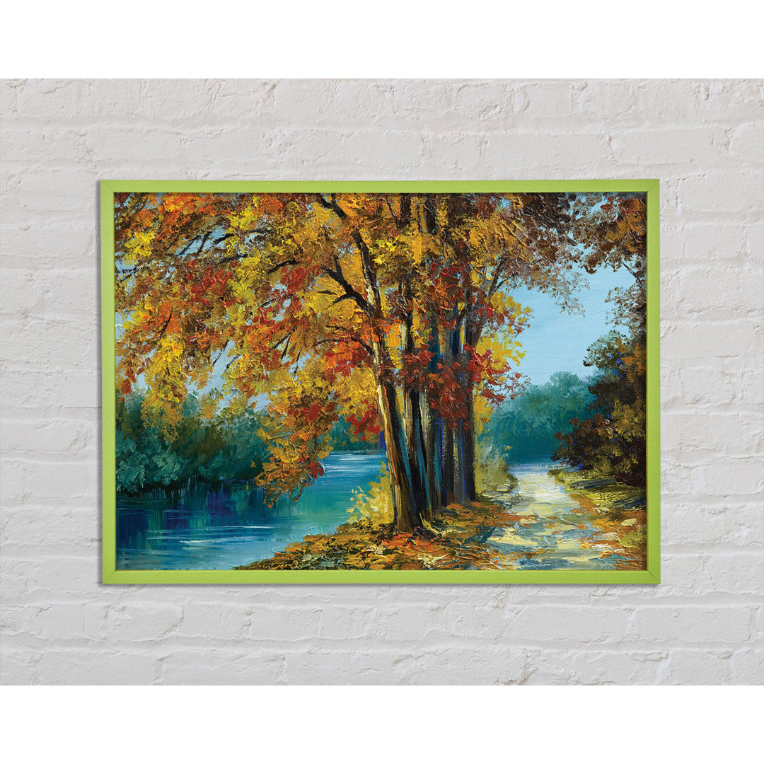 Gerahmtes Poster Ghassan Autumn Tree Branches Painting