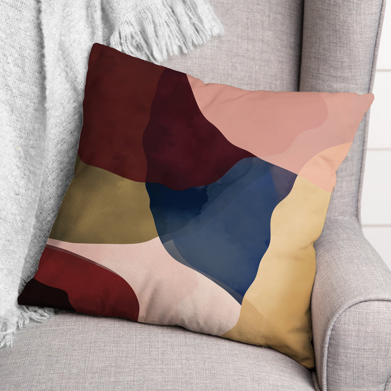 Abstract Outdoor Reversible Throw Pillow