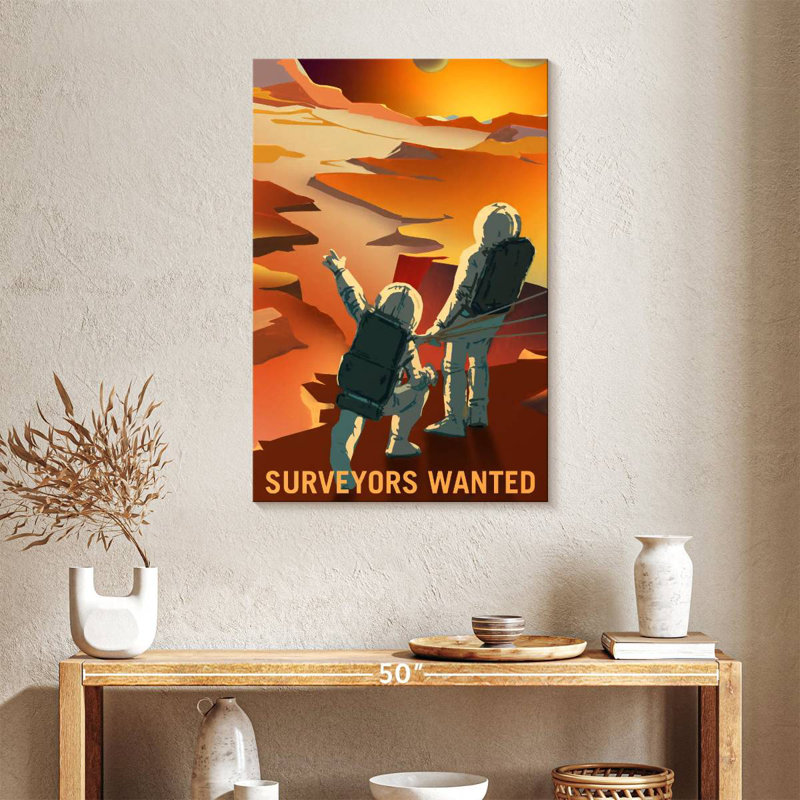 Oberle Mars Explorers Wanted Poster IV, 36" H x 24" W