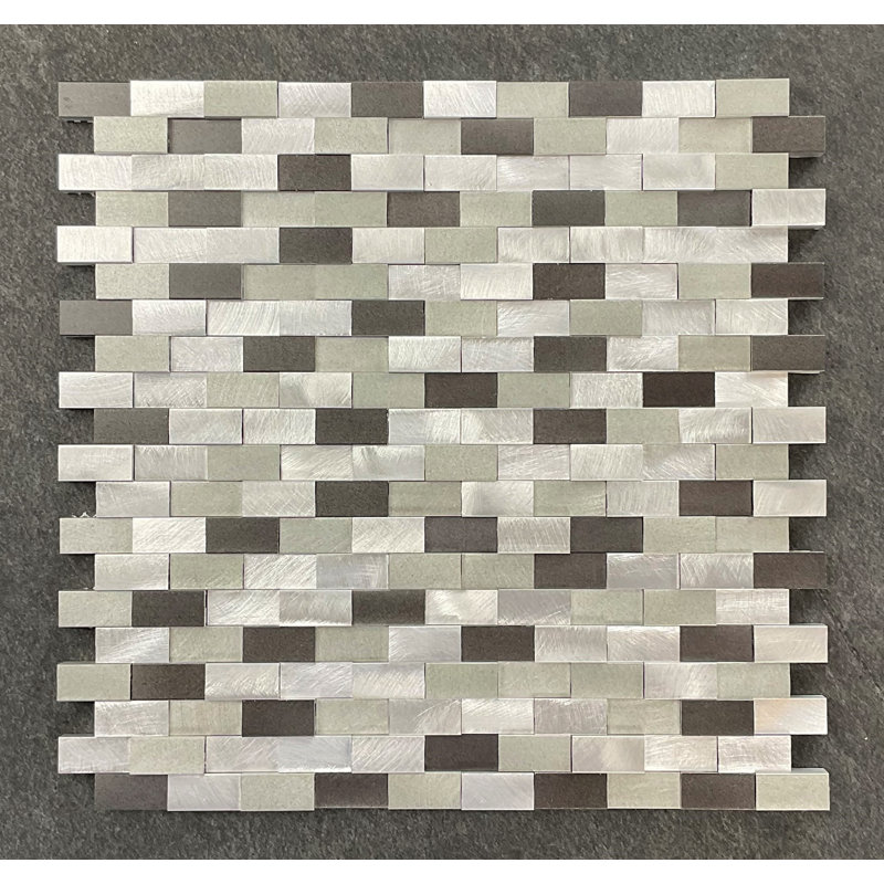 1.25" x 0.625" Metal Linear Mosaic Tile