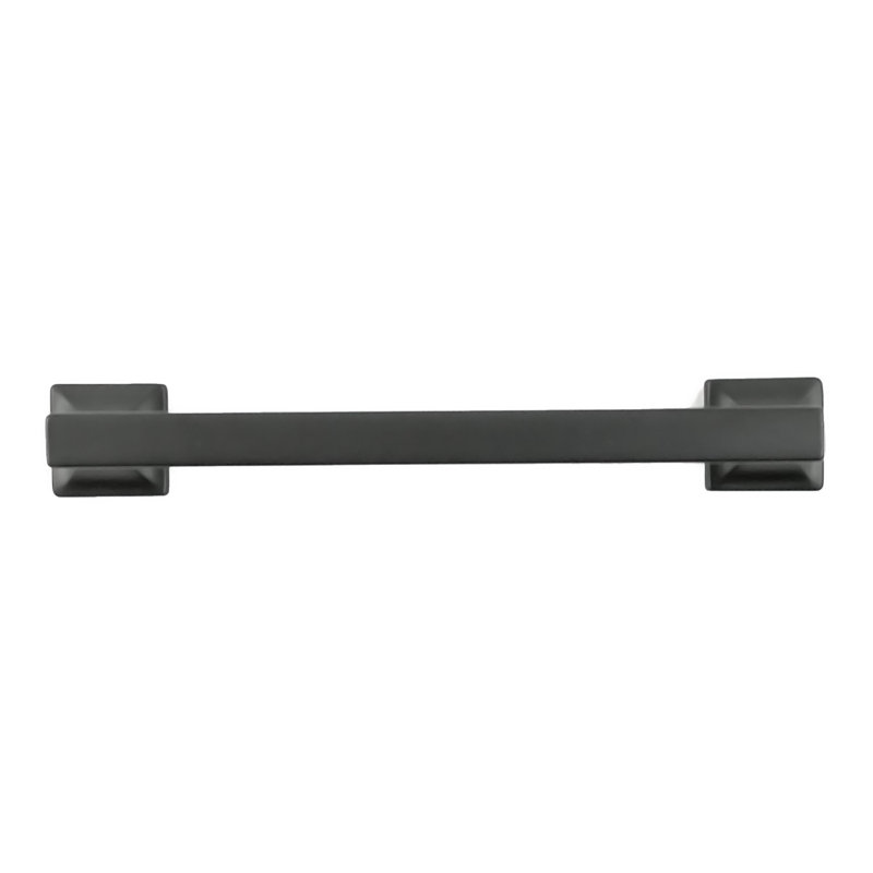 Poignée poignée Studio Collection - Poignée d'armoire centre à centre de 6 5/16 po - Noir mat - Quincaillerie transitionnelle pour tiroirs et armoires