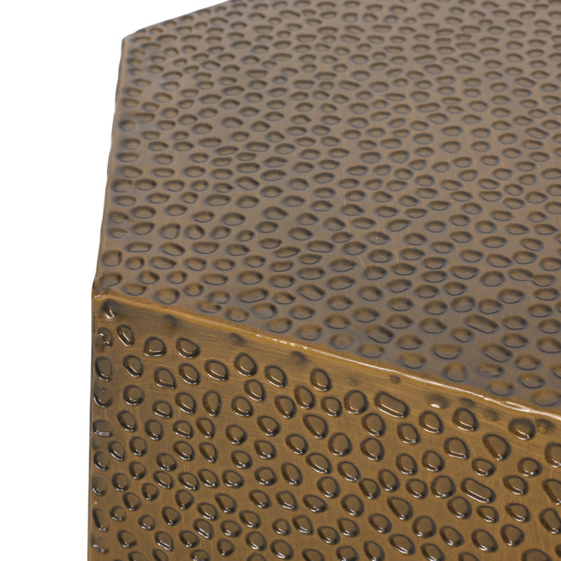 Kelston Mills Iron Top End Table, Bronze