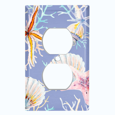 Nautical & Beach 1 - Gang Duplex Outlet Standard Wall Plate