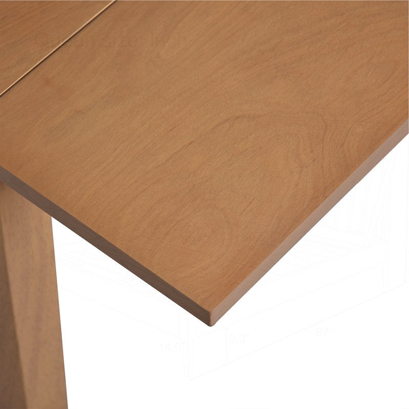 29"- 45" Extendable Dining Table for 4, Natural