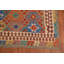Tapis oriental coloré en laine à motif géométrique kilim 8 x 10