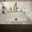 Cape Dory® 33" L x 22" W x 9-5/8" Under-Mount Single-Bowl Kitchen Sink with 5 Oversize Faucet Holes-6918136