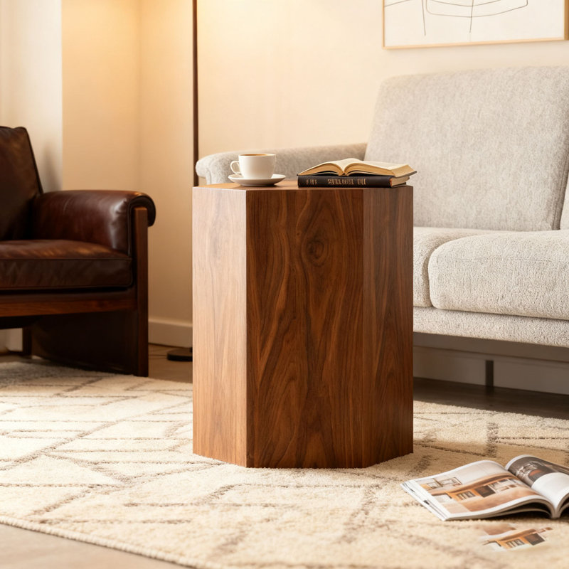 Table basse en noyer, Brun