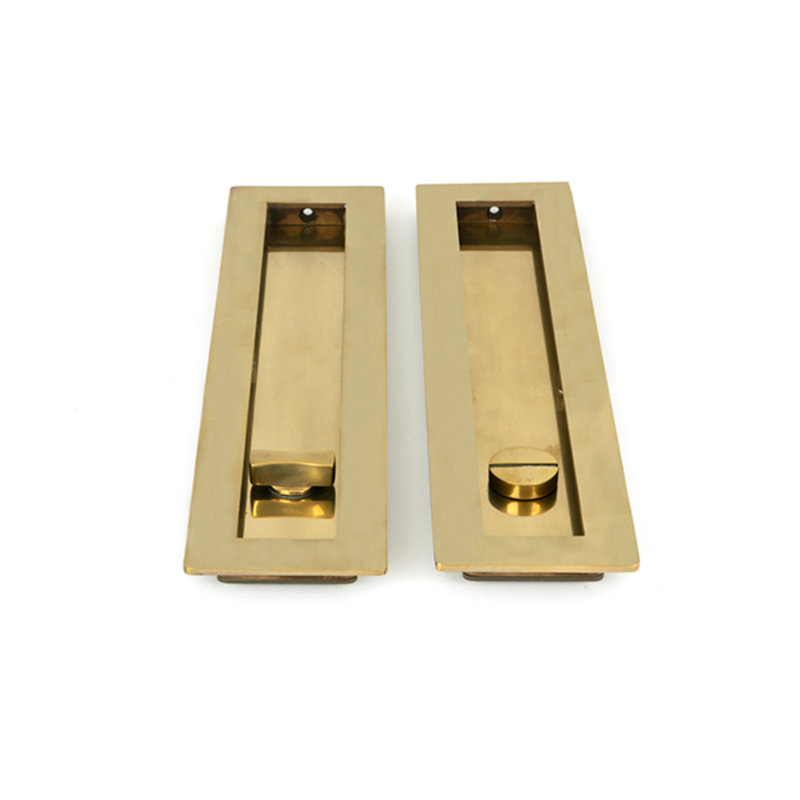 Door accessory, 25cm H x 6cm W x 1.3cm D, Aged Brass