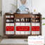 Rangement pour chaussures moderne en bois massif brun noisette