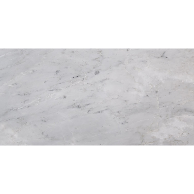SAMPLE - Polished Marble Tile in Arabescato Carrara, Arabescato Carrara