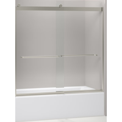 Levity 59.63" x 59.75" Bypass Bath Door with CleanCoat® Technology