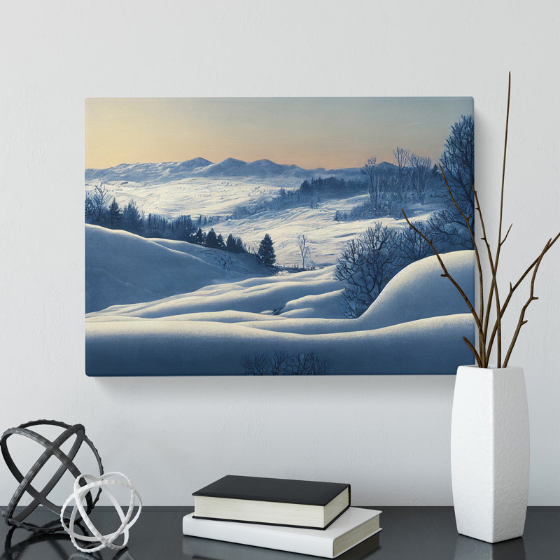 Winter Mountain Sunrise Vol.3 - Wrapped Canvas, 50cm H x 76cm W x 3cm D