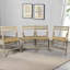 4 chaises pliantes en bois massif - Chaise pliante confortable pour un soutien supplémentaire 4 Design attrayant amélioré
