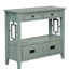 Console spacieuse avec 4 tiroirs et 1 tablette, bleu rétro, idéale pour la chambre, le salon, la cuisine, le corridor ou toute autre pièce.