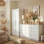 Ensemble de chambre à coucher 2 pièces - armoire + commode