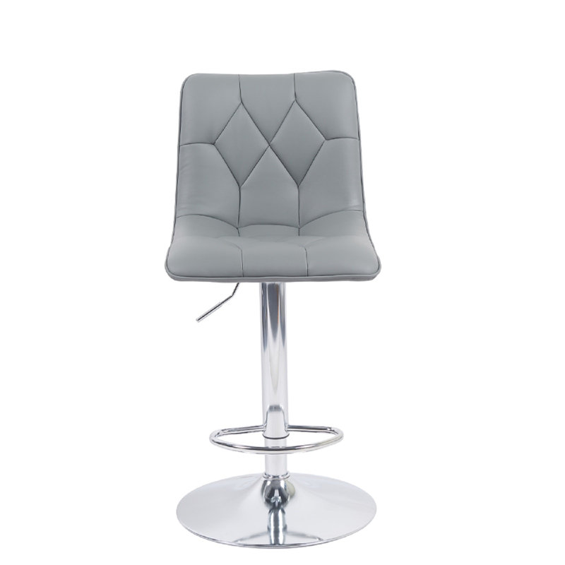 Arnet Pu Bar Stool 2pcs Black, Grey