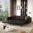 Elysiuma 3-In-1 Faux Leather Pull Out Sofa Bed,92.1" Convertible Sleeper Sofa With Square Arms-2087633454